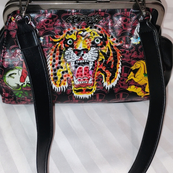 Ed Hardy Black and Multicolor Women's Bag - Picture 3 of 5